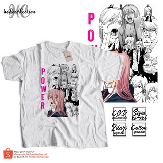 เสื้อยืด// Chainsaw Man - Power Cool v2 Anime Shirt