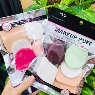 7882 ฟองน้ำแต่งหน้าเกลี่ยรองพื้น MAKEUP PUFF หลากหลายแบบ ฟองน้ำแต่งหน้า สำหรับลงรองพื้น แป้งพัฟฟองน้ำ🥚🌼