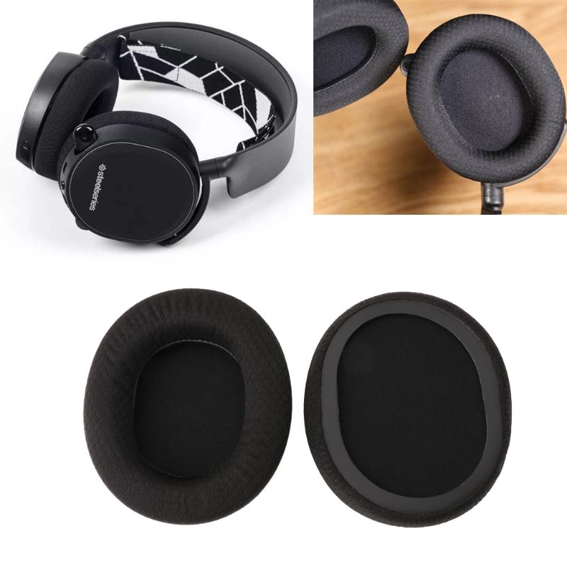 แผ่นครอบหูฟังสํารองเปลี่ยนสําหรับ steelseries arctis 3 5 7 headphones