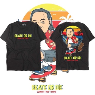 เสื้อยืดไว้ใส่เท่ห์ๆวันสงกรานต์ Skate or diee เสื้อยืดลายล้อเลียนการเมือง