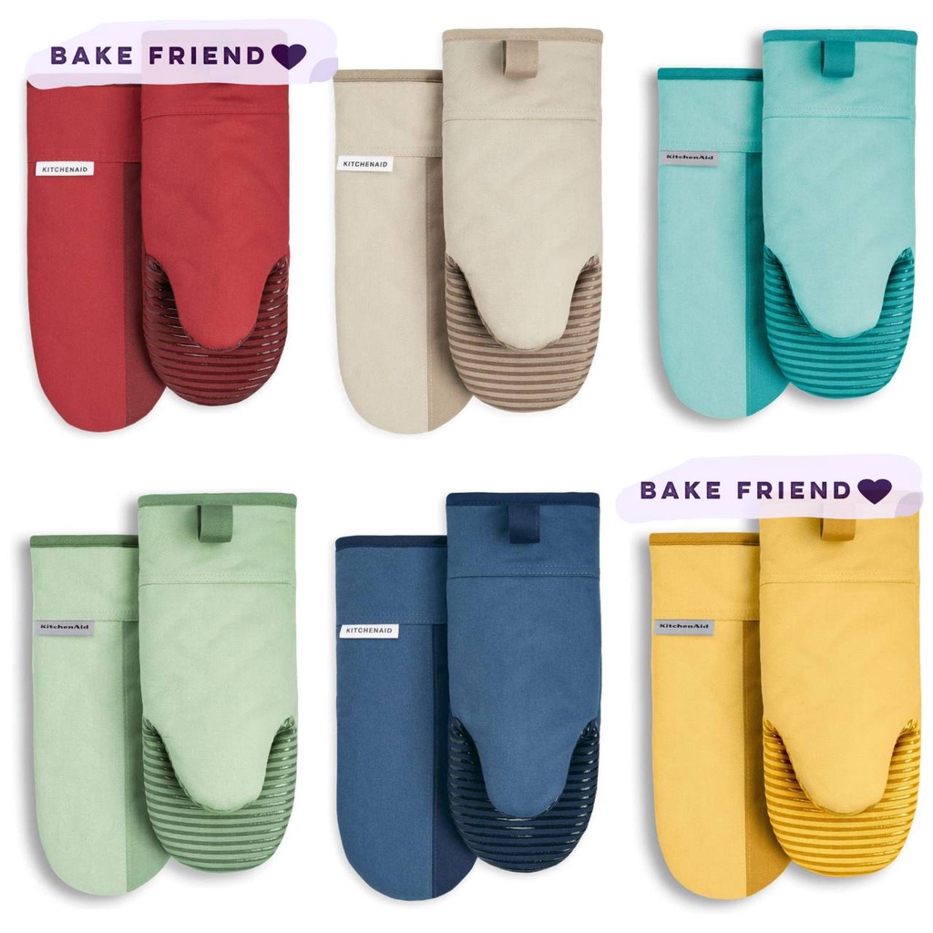KitchenAid ถุงมือทนความร้อน ถุงมือจับของร้อน Oven Mitt Set