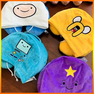 🌟 หมอนรองคอมีหมวก มีฮู้ด ชินจัง Adventure Time