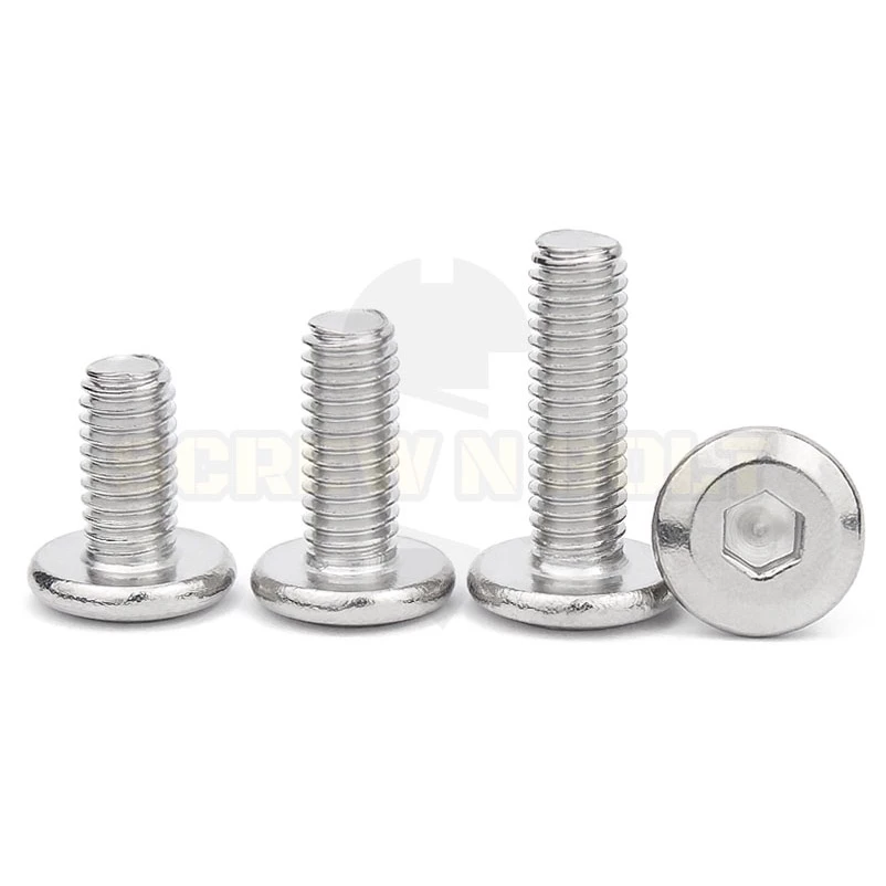 สกรูหัวจมแบน สแตนเลส 304 M6 M8 M10 Round Flat Hex Socket thumbnail 9