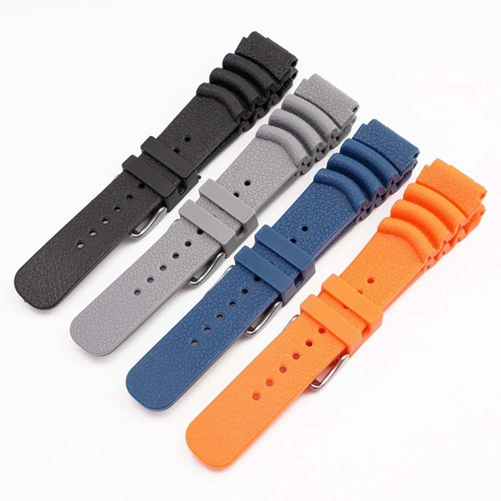 Fashionhubz สายนาฬิกาคุณภาพสูง Generic สําหรับ Seiko นาฬิกา 20 มม. 22 มม. สายซิลิโคนอ่อนนุ่ม