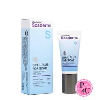 💕พร้อมส่ง💕 Scaderm Plus+ Scar &amp; Acne Spot เจลหอยทาก แต้มสิว รอยแผลเป็น สการ์เดิมพลัส10 g. 20 g.scaderm plus gel