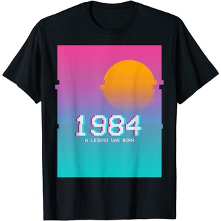 เสื้อยืด พิมพ์ลาย I VHS Glitch Vaporwave 80s 1984 สไตล์เรโทร ของขวัญวันเกิด