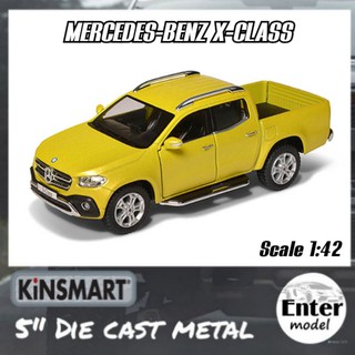 KINSMART โมเดล​รถ​เหล็ก​ เกรดพรีเมียม​ ลิขสิทธิ์​แท้ ​รถ​กระบะ Mercedes​ Benz​ X-CLASS​ สเกล​ 1:42 ยาว 12.5​cm​ Hit