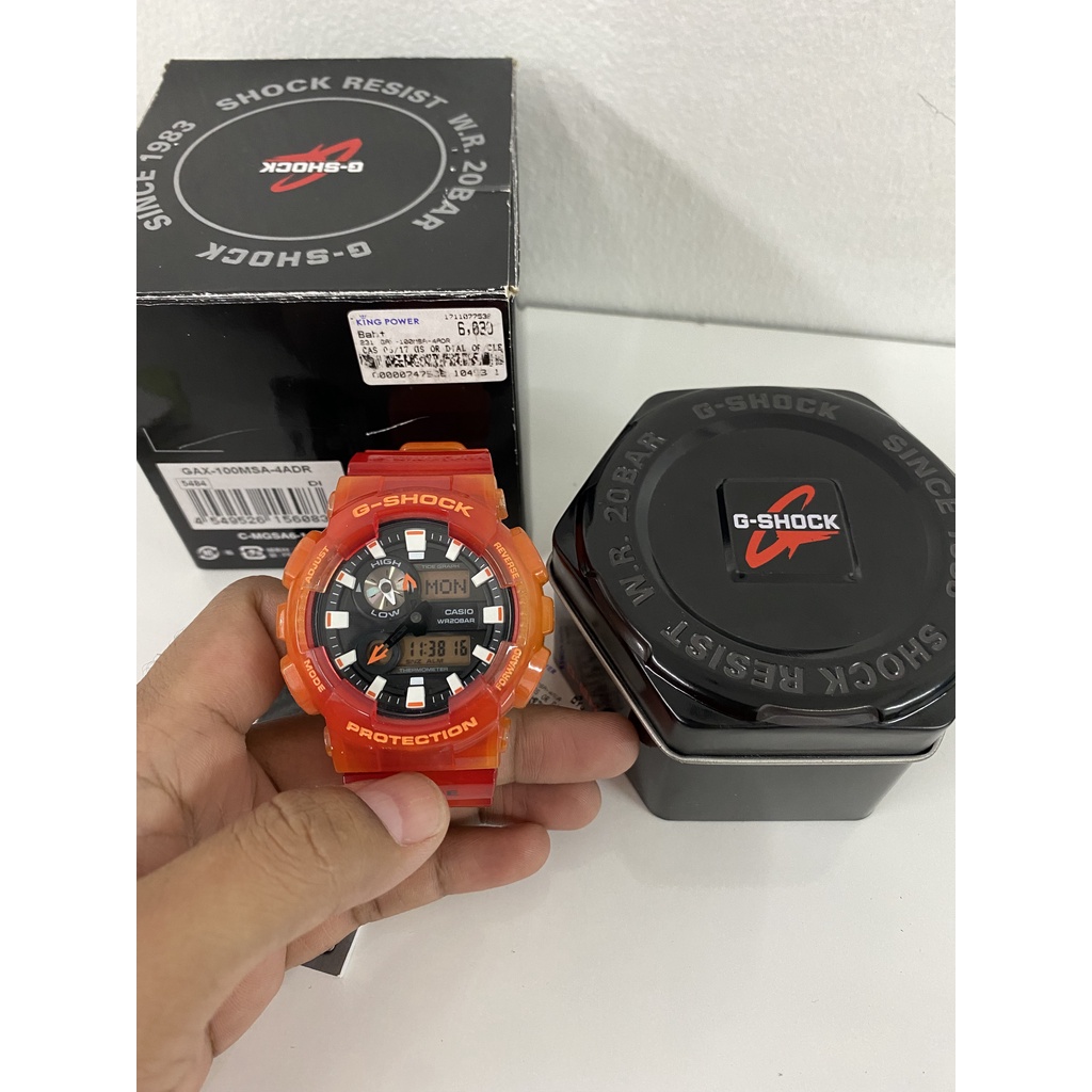 ขาย นาฬิกาข้อมือ Casio G-SHOCK   GAX-100MSA-4ADR Orange มือสอง