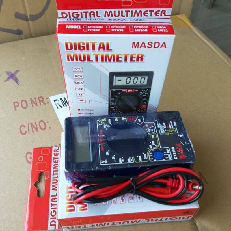 Multimeter แบบดิจิตอล MASDA DT830B /DT830D DIGITAL TESTER