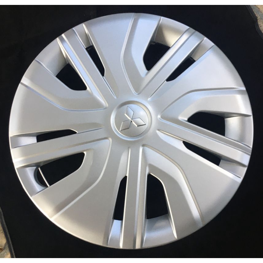 ใหม่1อัน ของแท้ ฝาครอบกะทะล้อ ขอบ 14 นิ้ว Mitsubishi Attrage Mirage มิตซูบิชิ มิราจ แอททราจ ฝาล้อ ฝากะทะ ฝาครอบล้อ ฝาล้อ
