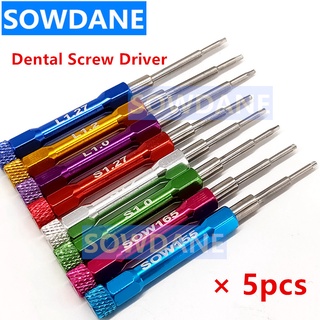 5pcs Dental Implant Screw Driver for Implants System Micro Screwdriver Tools Dentist Dentistry Lab Laboratory Instrument