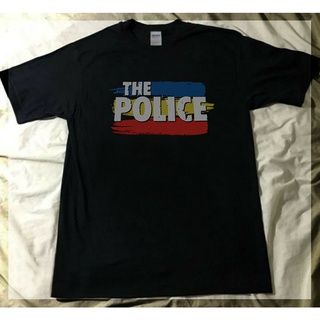 เสื้อยืดผ้าฝ้ายพิมพ์ลายแฟชั่น ขายดี เสื้อยืดลําลอง แขนสั้น พิมพ์ลาย The Police Tour Concert Rock Band Gildan S to 2 HJje