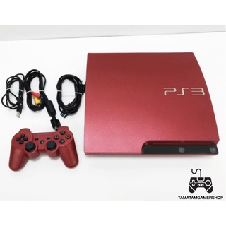 เครื่องเกม PS3 Slim 320GB / PS3Superslim500GB สะสมสีแดงพิเศษScarlet Red PS3สีแดงแปลงแล้ว เครื่องps3 *ผ่อน0%-เก็บปลายทาง*