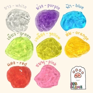 พร้อมส่ง‼️🤍สไลม์ใส🤍 กระปุกใหญ่ 9 oz. (กลิ่นบลูเบอร์รี่กัมมี่) | sss slime