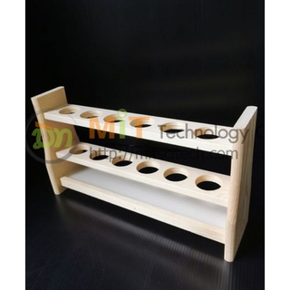 ST900 Wood Rack For Nessler Tube 25ML 50ML 100ML x 6 Hole (Joanlab) ตะแกรงวางหลอด