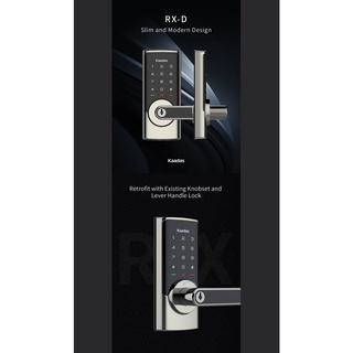 Kaadas RX-D Lever Smart lock (Satin Nickel)