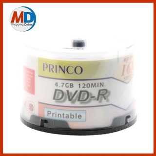 PRINCO DVD-R "PRINCO​ 16X Printable DVD-R 4.7 GB 16x บรรจุ 50​แผ่น