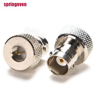 [springeven] อะแดปเตอร์แจ็คเชื่อมต่อ BNC Female Jack To SMA Male Plug Coax