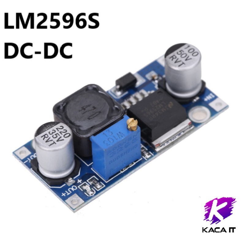 LM2596S DC-DC Step Down อเนกประสงค์ สามารถปรับแรงดันไฟได้ 1.5 - 35V. กระแสสูงสุด 3A