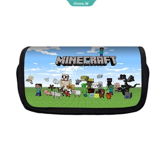 กระเป๋าดินสอ ลายการ์ตูน Minecraft คุณภาพสูง สําหรับใส่เครื่องเขียนเด็ก [GM]