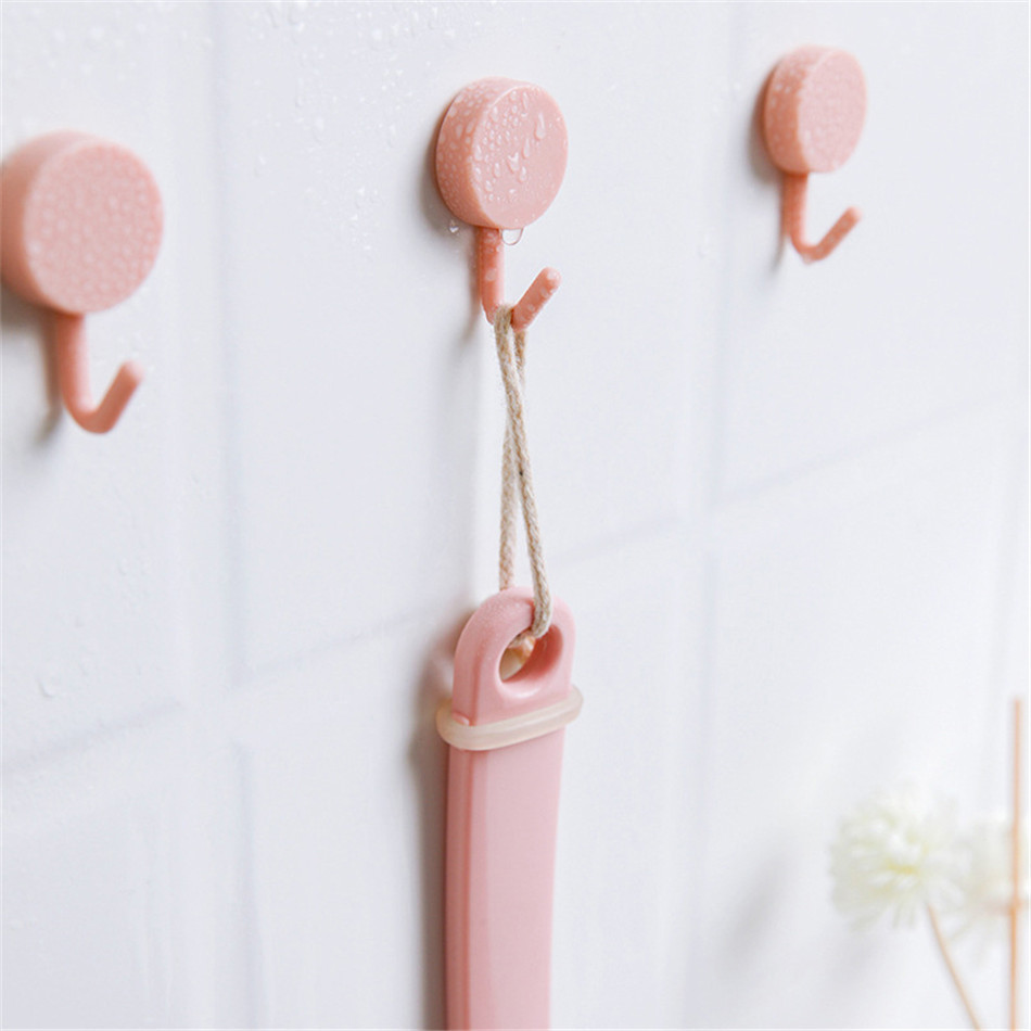 ตะขอติดผนังขนาดเล็กสีพื้น 10 ชิ้น - รูปที่ 6