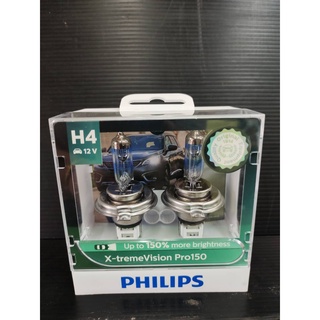 หลอดไฟหน้า phillips H4 x-tremevision Pro150 PHY-12342XVPS2 Chiraauto