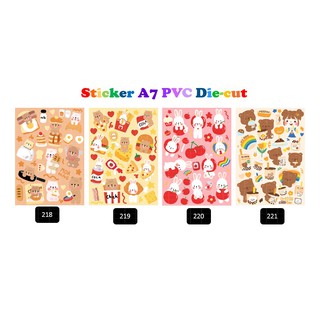 สติ๊กเกอร์ PVC Diecut ขนาด A7 (กันน้ำ กันเรซิ่น ลอกแปะได้เลย) 3