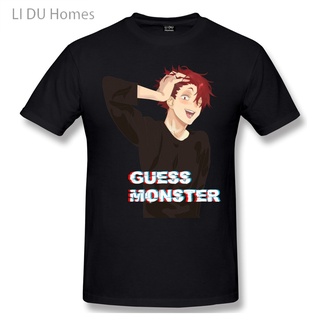 tshirtเสื้อยืดคอกลมฤดูร้อนLidu เสื้อยืดแขนสั้น ผ้าฝ้าย พิมพ์ลายกราฟฟิค Haikyuu Anime Satori Tendou Volleyball แฟชั่นฤดูร