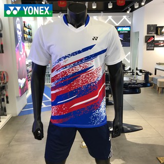 2021 ใหม่ yonex Yonex แบดมินตันเสื้อผ้าผู้ชายและผู้หญิงเสื้อยืดแขนสั้นแห้งเร็ว yy ปิงปองกีฬา