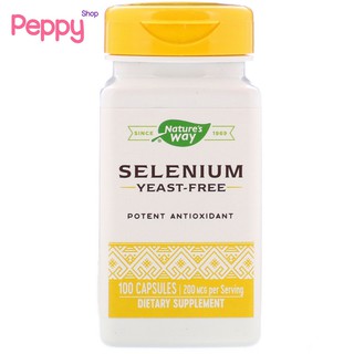 Natures Way Selenium 200 mcg 100 Capsules ซีลีเนียม 200 มิลลิกรัม 100 แคปซูล