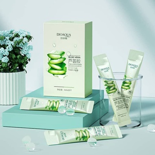 (มาส์กหน้า 1 ชิ้น) Poquanya Aloe Vera Hydrating Moisturizing Multi-Effect Mask Hydrating Moisturizing เติมความชุ่มชื้นควบคุมความมัน Moisturizing Brightening Mask