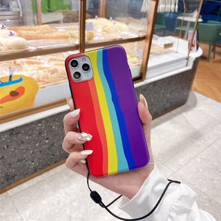 เคสซิลิโคนเคสโทรศัพท์สีรุ้งเหมาะสำหรับ Xiaomi Redmi 9A 9 Redmi Note 9 9s 8 6 Pro 5 Redmi 8 7 6 5A 8A H550