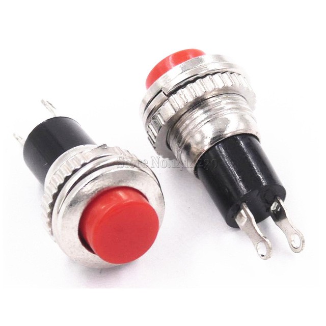 Push Button Switch Reset 10 mm 2 ขา 0.5A 250V สวิตซ์รีเซ็ต กดติดปล่อย