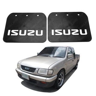 ยางกันขี้โคลน บังโคลน (หลัง) สีดำ 2 ชิ้น สำหรับ อีซูซุ Isuzu SLX กระบะ ปี 2000 2001 2002