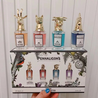 เซตน้ำหอมผู้ชาย/หญิง PENHALIGONS 4in1 30ML น้ำหอมรูปสัตว์ กลิ่นหอมสดชื่น เข้มข้นเพิ่มเสน่ห์ แพ็คเกจหรูหรา