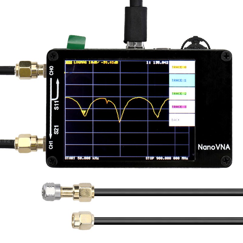 Nanovna 50kHz-900MHz vector network analyzer UHF HF VNA UV VHF antenna ...