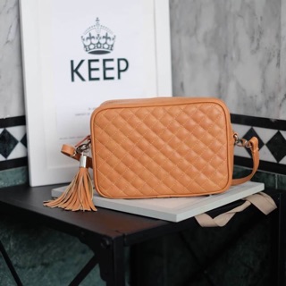 👑สองสีเข้าใหม่คะ KEEP รุ่น Quited  Box clutch&amp;shoulder bag 🍭