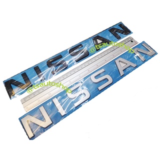 logo NISSAN สีเทา 1 ชิ้น โลโก้ Nissan นิสสัน สีเทา มีบริการเก็บเงินปลายทาง