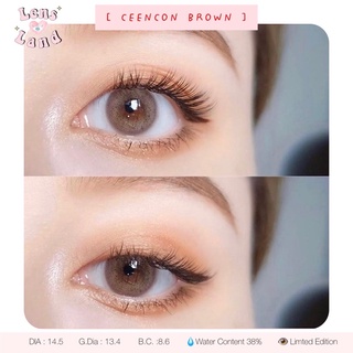 (ส่งฟรีไม่ต้องใช้โค้ด) คอนแทคเลนส์รายเดือน รุ่น Ceencon Brown by Lensland