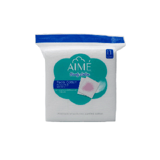 [ขายดี] AIME เอเม่ Facial Cotton Pads สำลีสำหรับผิวหน้า 90g 150 แผ่น