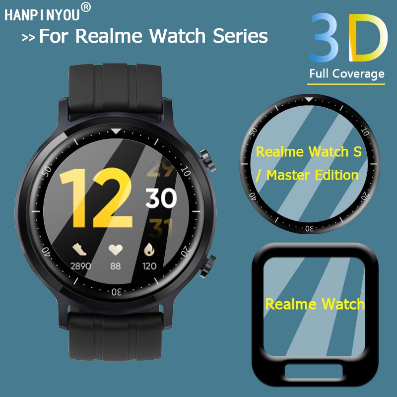 สําหรับRealme Watch 3 2 Watch3 Watch2 S Pro Master Edition Ultra Clearคลุมทั้งหมด 3Dโค้งนุ่มPMMAฟิล์