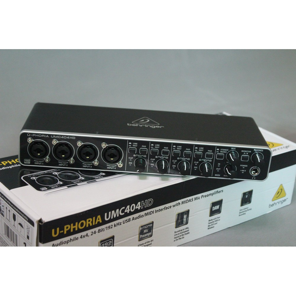 U-PHORIA UMC404HD / USB Interface เกรดคุณภาพระดับ Pre Midas 4 ช่องในราคาไม่ถึงหมื่น