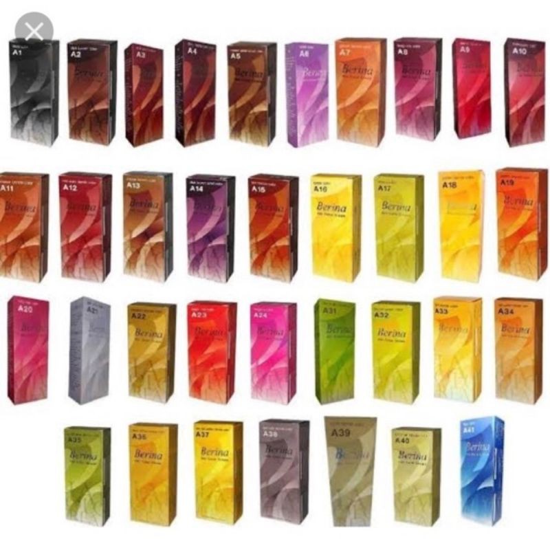 เบอริน่า​ สีย้อมผม​ A31 - A46​ กล่องละ