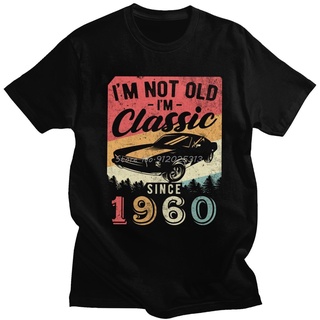 [S-5XL] เสื้อยืดคอกลม แขนสั้น ผ้าฝ้าย 100% พิมพ์ลายกราฟฟิค IM Not Old IM Classic 1960 สไตล์วินเทจ ของขวัญวันเกิด สําหร