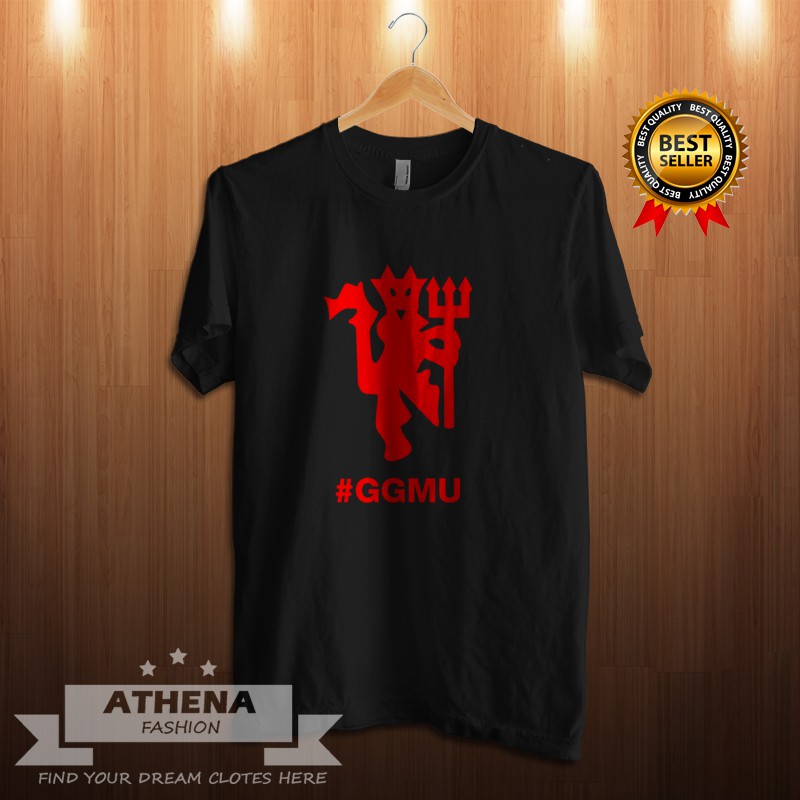 MERAH TSHIRT เสื้อยืดแขนสั้น DEVIL RED HASTAG GGMU DISTRO QUALITY