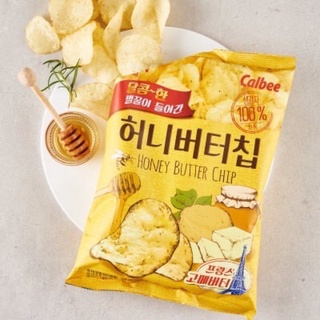 พร้อมส่งถูกสุด🇰🇷มันฝรั่งเกาหลี허니버터칩รสเนยน้ำผึ้ง Honey Butter Cheese Chip /60g. ,