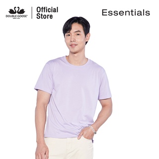 ห่านคู่ เสื้อยืดคอกลมสีม่วง รุ่น Essential