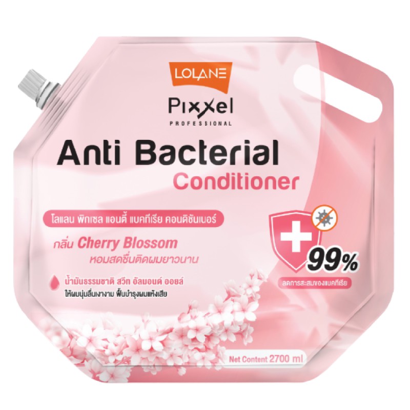 โลแลน พิกเซล แอนตี้ แบคทีเรีย แชมพูและครีมนวด 2700 มล.LOLANE Pixxel Anti Bacterial Shampoo& Conditioner2700 m