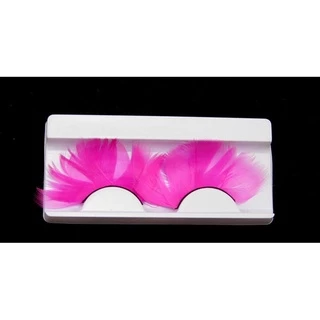 ขนตาปลอม หลากสี ขนตาขนนก ขนตาแฟนซี พรอพปาร์ตี้ 1 Pair Natural Feather False Eyelashes Party Nightclub Makeup Eye Lash