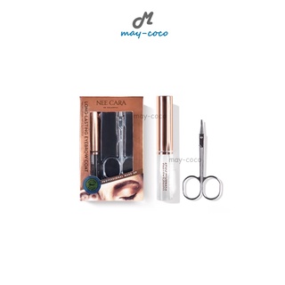 ถูก/แท้/ส่งฟรี เจลปัดคิ้ว Nee Cara Long Lasting Eyebrow Coat เจลใสปัดคิ้ว คิ้วตั้ง คิ้วฟู มาสคาร่าจัดทรงคิ้ว ปัดคิ้ว